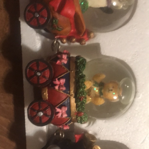 Santa n friends water globe mini train by Holiday Classics collection. Roughly - Picture 9 of 14